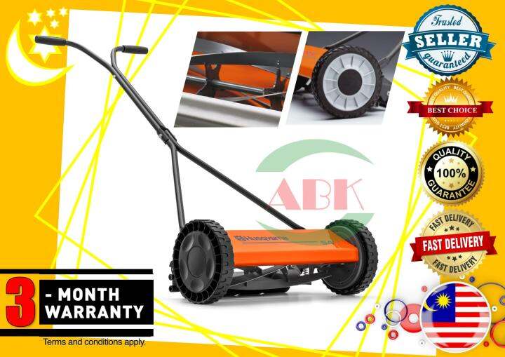 [100 ORIGINAL] HUSQVARNA EXCLUSIVE MANUAL PUSH MOWERS MESIN RUMPUT