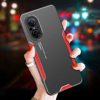 กล่องโลหะอลูมิเนียมหรูหราไฮเอนด์สำหรับ Huawei Nova 9 SE 7 8 Pro 8i 7i ฝาครอบ Y60เคสโทรศัพท์เคลือบหรูหราสำหรับ Honor 50 Lite 60 SE Magic 3 4 Pro