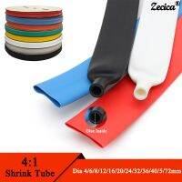 【CW】♠☊  1M 4:1 Shrink Tube With Glue Thermoretractile Shrinkable Tubing Wall 6 8 12 16 40 52 72mm