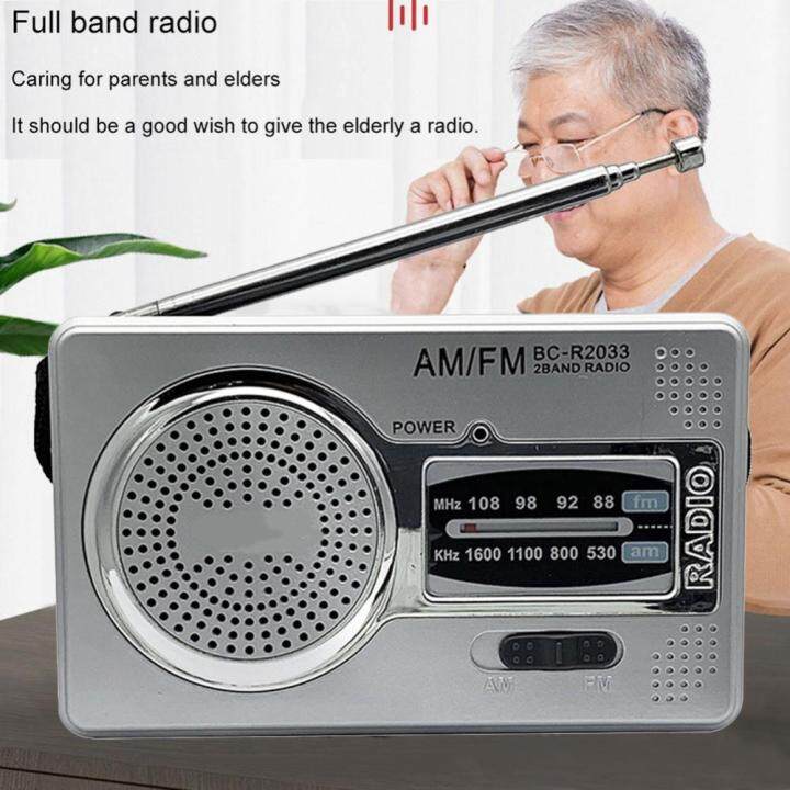 เครื่องเล่นเครื่องเล่นวิทยุแบบพกพาสะดวก-am-fm-แบบ-dual-band-เล่นเพลง-hifi-ผู้สูงอายุวิทยุใช้ไฟพอยเตอร์เหน็บกระเป๋าเสื้อวิทยุ3-5มม-แจ็คในตัวลำโพงในตัว