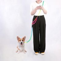 Hands Free Nylon Dog Leashes Pet Dogs Chain Traction Rope Leads for Running Free Hands Rope Chain for Small Large Dogs