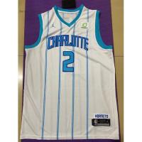 Hot Newest Top-quality New arrival 2022 2023 Newest shot goods Most popular 22/23 Top quality Ready Stock High quality 2021 new season mens Charlotte Hornets 2 LaMelo Ball white Stripes embroidery basketball jerseys jersey