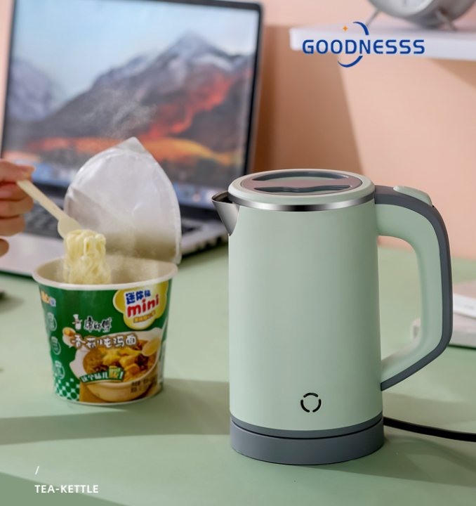 Small Electric Tea Kettle, 0.8l Portable Travel Hot Water Boiler