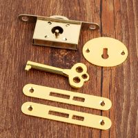 【CW】 1Set Gold Classical Lock Drawer Cabinet Wardrobe Cupboard Door Zinc Alloy Antique Counter Locks With