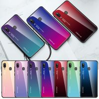 ส่งจากไทย เคสกระจกไล่สี Huawei Y6S / Y6 2019 / Y6P 2020 / Y9 2019 / Y7Pro 2018 / Y7Pro 2019 / P30Lite / Nova7i / Nova5t ขอบนิ่ม เคสกระจกสองสี