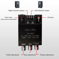 ZK-1002T Bluetooth-Compatible Amplifier HIFI 2.0 Channel 100Wx2 Audio Module Kit Adjustment Subwoofer Amplifier Board Channel