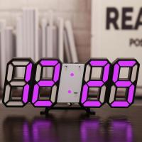 3D 3D digital clock LED electronic living room wall fashion The Portable