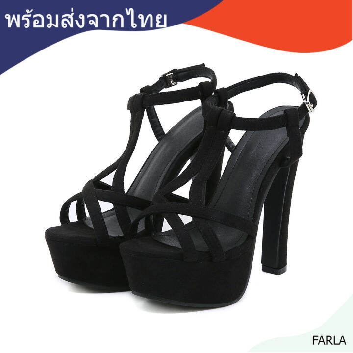 farla-l2-พร้อมส่งจากไทย-รองเท้าส้นแท่ง-ส้นสูง-5-5-นิ้ว-เสริมหน้า1-5-นิ้ว-คนหน้าเท้ากว้างใส่สบาย-สายกระชับหน้าเท้า