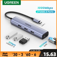 UGREEN USB Ethernet USB-C Ethernet Adapter HUB 1000Mbps for Laptop Samsung Xiaomi USB Ethernet Adapter Network Card