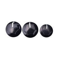 【Moon Musical】 Gmarty 3 Pcs Plasti Black Vintage Style Jazz Bass Guitar Accessories Amp Volume Tone Control Knobs