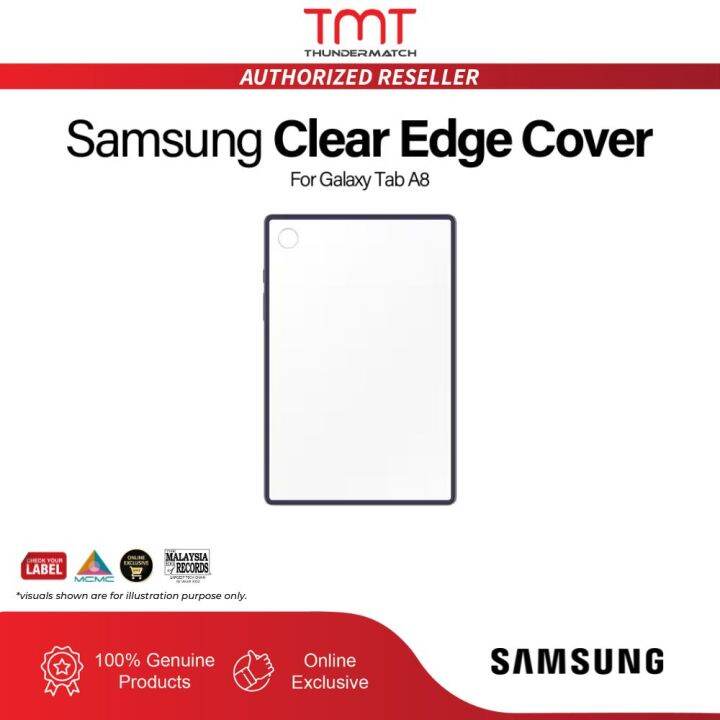 Samsung Galaxy Tab A8 Clear Edge Cover Tablet Case Dark Blue 100