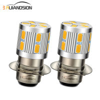 2ชิ้น P15D Luz Auxiliar LED Para Moto BA20D H6 BA21D 6โวลต์12โวลต์24โวลต์รถจักรยานยนต์ไฟหน้าหลอดไฟสูงต่ำคานอบอุ่นสีขาวซีนอน