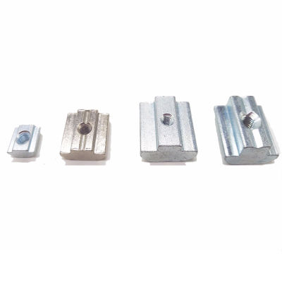 10PCS T Sliding Nut Zinc Coated Plate 2020/3030/4040/4545 Series M3/M4/M5/M6/M8/M10 Aluminum Thread Nails  Screws Fasteners