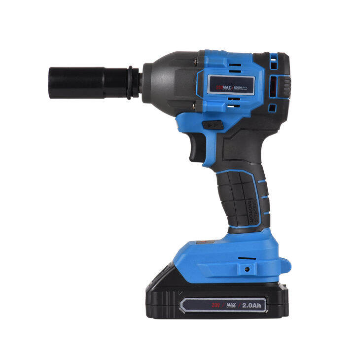 20V Brushless Cordless Electric Impact Wrench dengan 12 Inci Chuck