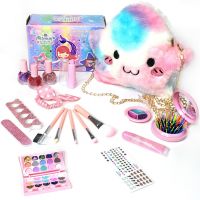 Play House Set Washable Cosmetics Make Up Toys Kids Makeup Set Toys Beauty Mini Box Washable Real Children 39;s Cosmetics Box ✉