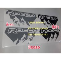 ?ส่งฟรี? สติ๊กเกอร์ตัดคอม ROCCO สำหรับติดข้างท้ายรถกระบะ TOYOTA REVO ROCCO ปี2020 (ลายดั้งเดิม) เก็บปลายทาง