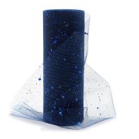 hotx【DT】 10yards Glitter Tulle Roll Star Sequin Mesh Fabric Spool Tutu Skirt Organza Wedding Decoration Crafts