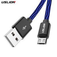 USLION 2.4A Micro USB Cable Data Sync Fast Charging Wire For Samsung Huawei Xiaomi Note Android Micro USB Phone Charger Cables