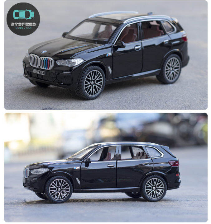 โมเดลรถเหล็ก-bmw-x5-ขนาด-1-32-มีไฟหน้าไฟท้าย-มีเสียง-เปิดประตูได้-โมเดลรถยนต์-รถเหล็กโมเดล-โมเดลรถ