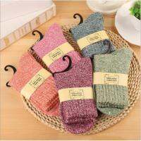 Woman Fashion Retro Festival Socks Warm Cashmere Soft Wool Cotton Thicken Socks