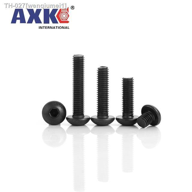 5-50pcs-iso7380-m2-m2-5-m3-m4-m5-m6-m8-304-a2-round-stainless-steel-or-black-10-9-grade-hex-socket-button-head-allen-bolt-screw