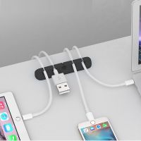 Cable Organizer Management Wire Holder Flexible USB Cable Winder Tidy Silicone Clips for Mouse Keyboard Earphone Protector