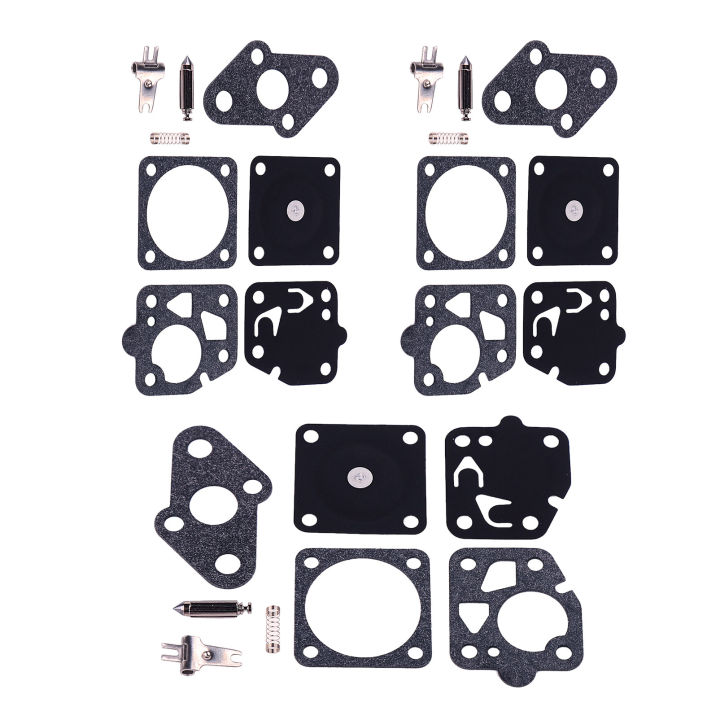 3ชิ้นล็อตคาร์บูเรเตอร์ซ่อมสร้างไดอะแฟรมชุดสำหรับคาวาซากิ-tg20-tg24-tg25-tg33-t-td33-td40-td48ตัดหญ้าส่วน