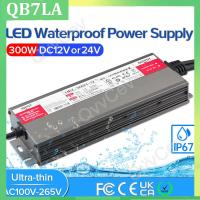 300W LED Driver DC12V 24V IP67 Waterproof Lighting Transformers for Outdoor Lights Power Supply AC 175-265V 300W QB7LA Shop