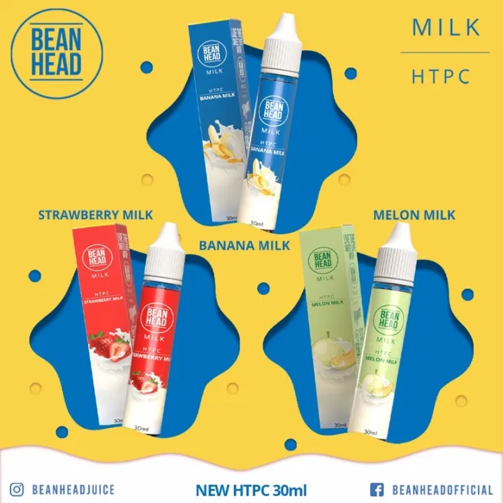 ♔HTPC BEAN HEAD MILK SERIES 30ML Lazada