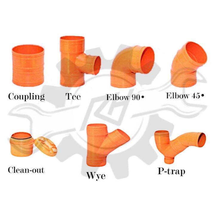 PVC Orange and Black 4” Inch. PVC Fittings (PER PC.) Lazada PH