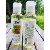 น้ำมันเมล็ดอัลมอนด์บริสุทธิ์ Solutions, Sweet Almond Oil 118mL (Now Foods) บำรุงผิว เพื่อให้ผิวมีสุขภาพดีขึ้น