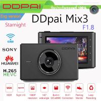 กล้องติดรถยนต์ DDPai Mix3 กล่องจีน Car Dash CAM Internal 32GB , จอ 3 นิ้ว FHD 1080P Sony Imx307 SENSOR h.265 F1.8 WDR Night Vision