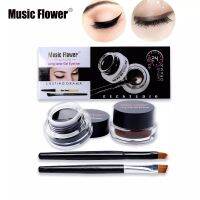 Music Flower Cosmetics Smooth Waterproof Bicolor Liquid Eyeliner Kajal Gel คิ้วเจลกันน้ำ เจลเขียนคิ้ว ติดทน 24 ช