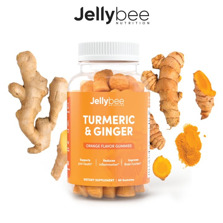 [Jellybee] Ginger & Turmeric Gummy Relieve Joint Pain Made in USA