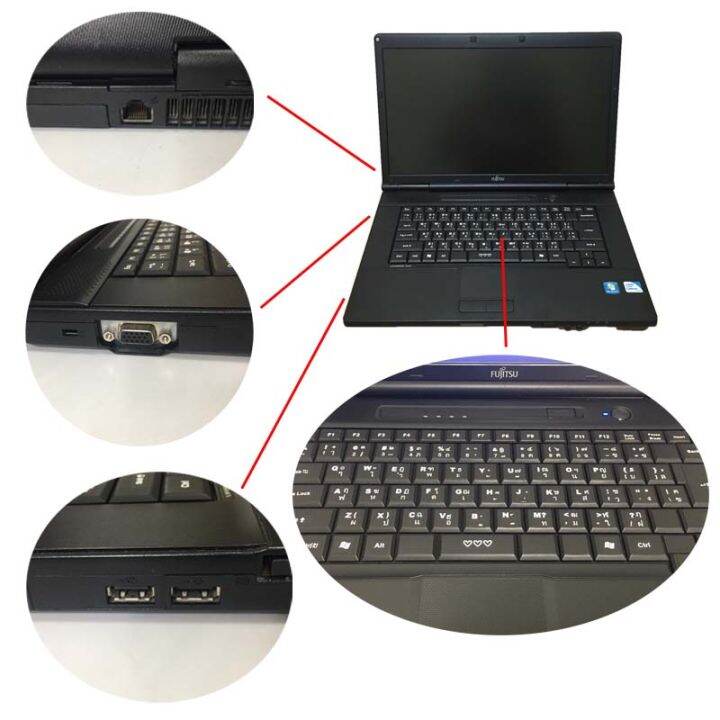 โน๊ตบุ๊ค-notebook-fujitsu-celeron-a552-เล่นเน็ต-ดูหนัง-ฟังเพลง-คาราโอเกะ-ออฟฟิต-รับประกัน-3-เดือน