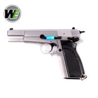 WE HI-POWER BROWNING MK3 GBB SILVER ,ของเล่นบีบีกัน