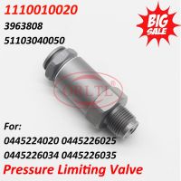 Diesel Relief Parts 1110010020 Common Rail Injector Pressure Limited Valve 1 110 010 020 OEM 3963808 51103040050 For 0445224020