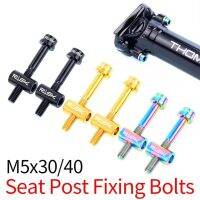 2pcs Bike Seat Post Fixed Bolts Titanium Alloy M5x30/40mm Road Bicycle Seatpost Saddle Fixed Screws