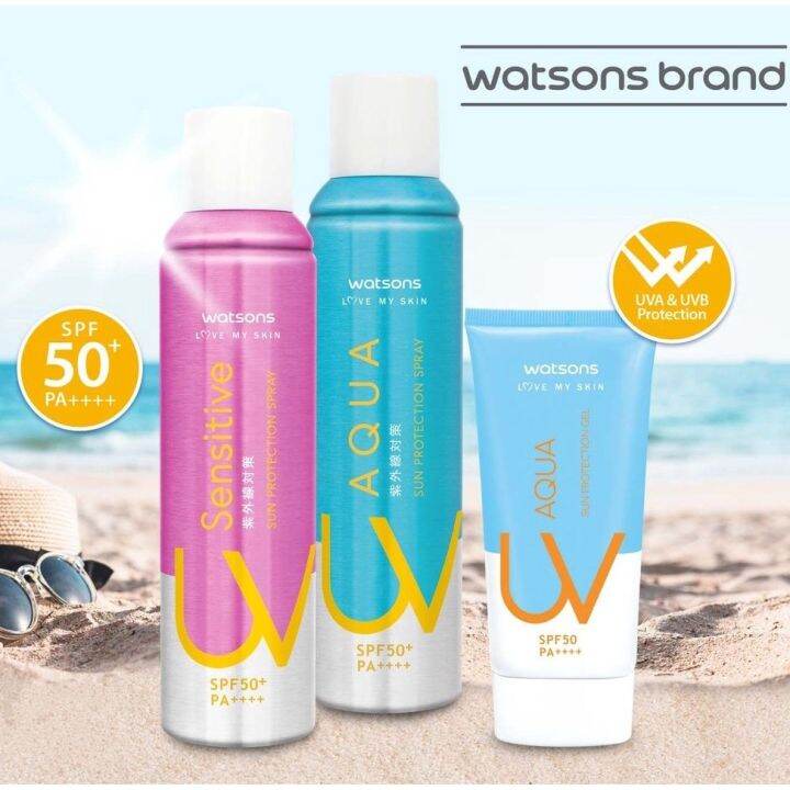 NEW WATSONS Sensitive UV Sun Protection Spray SPF50 PA /Aqua UV Sun