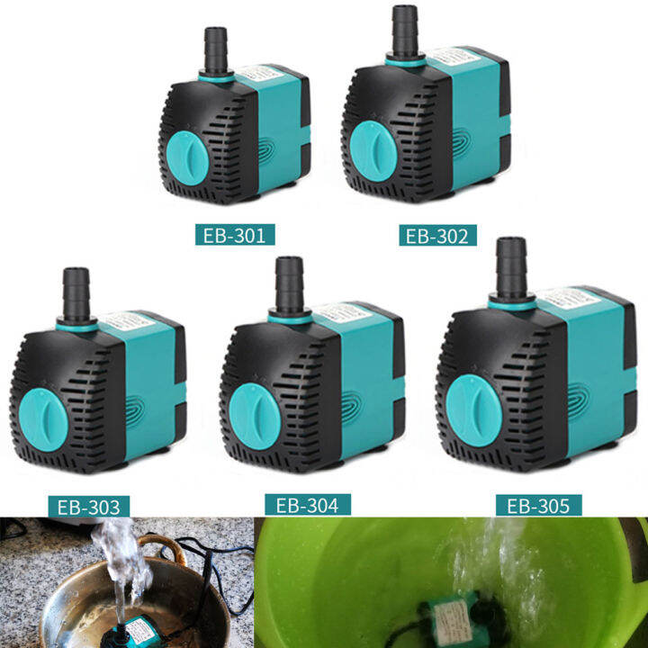 3W 6W 10W 15W 25W UltraQuiet Submersible Water Fountain Pump Filter Fish Pond Aquarium Water