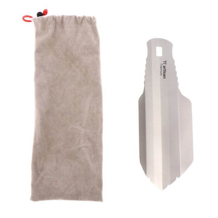 Pure Titanium Ultralight Backpacking Potty Trowel Outdoor Compact Poop