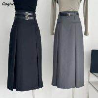 【CC】▣▽  Pleated Skirts Korean Preppy Waist Ins All-match Fashion Schoolgirls Temperament New