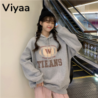 Viyaa เสื้อฮู้ด เสื้อแขนยาวอบอุ่น หลวมและสบาย ทันสมัย สไตล์ นุ่มนวล ทันสมัย WWY23000KP 41Z231010