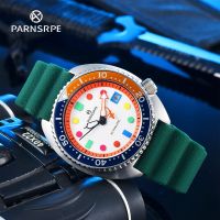 hot【DT】 PARNSRPE Diver Mens Mechanical Aseptic Glass Date Indicator Japan NH35 Movement