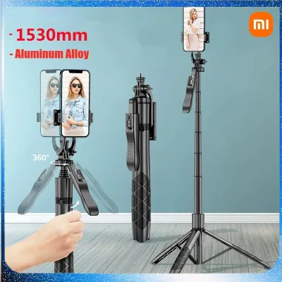 Xiaomi เซลฟี่ไร้สายขาตั้งแบบสามขายืนขาตั้งกล้องขาเดียวพับได้กับไม้ถ่ายรูปบลูทูธสำหรับสมาร์ทโฟนกล้อง Gopro