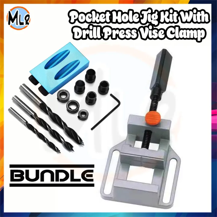 BUNDLE 14Pcs/Set Pocket Hole Jig Replaceable 6/8/10mm Drill Guide