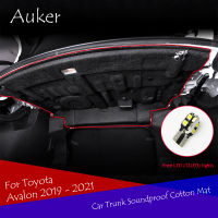 รถ Trunk ฉนวนกันความร้อนผ้าฝ้ายกันเสียงพรมสติกเกอร์ Pad ชุดสำหรับ Toyota Avalon 2019 2020 2021อุปกรณ์เสริม