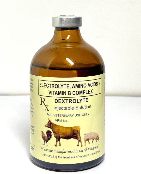 [CLR AGRIVET] DEXTROLYTE 100ml / Amino Acid, Electrolytes & Vitamin B ...