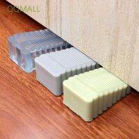 [A TOOL]⊙ QQMALL Silent Door Stopper Non-Slip Holders Catch Holder Bedroom Supplies Non Punching Security Rubber Furniture Hardware Self Adhesive Suction/Multicolor