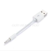 USB สั้นชาร์จสายซิงค์ข้อมูล3.5มิลลิเมตรแจ็คอะแดปเตอร์ชาร์จสายสายสำหรับ Apple IPod Shuffle 2nd MP3เครื่องเล่นลดลงการจัดส่งสินค้า